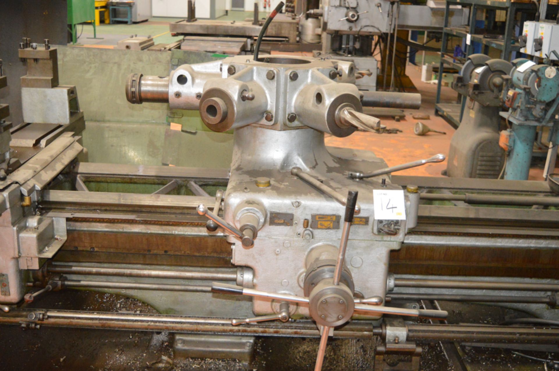 Herbert 9C/30 long bed turret lathe S/N: CWN7770 15 inch swing over bed, 9 ft between centres c/w - Image 5 of 9