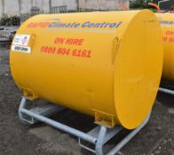 Fuel Proof 1000 litre bunded fuel bowser c/w manual pump, delivery hose & nozzle