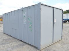 21 ft x 9 ft steel store office unit c/w keys A343957