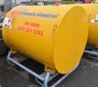 Fuel Proof 1000 litre bunded fuel bowser c/w manual pump, delivery hose & nozzle