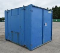 10 ft x 8 ft steel store site unit c/w keys A343584