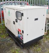 FG Wilson XD20P4 20 kva diesel driven generator Year: 2011 S/N: 09288 Recorded Hours: 4659 A565991