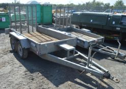 Indespension 8ft x 4ft tandem axle plant trailer  A563299