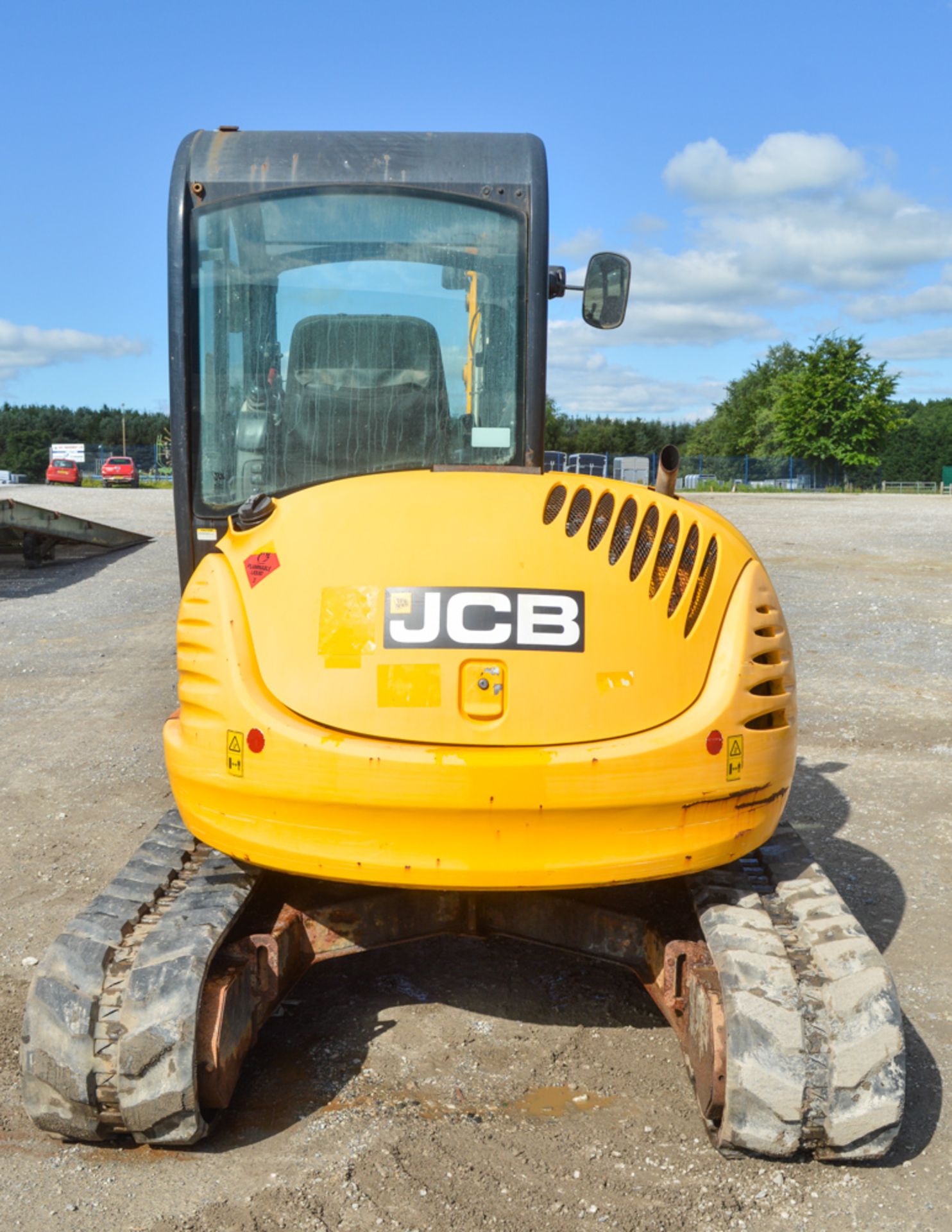 JCB 8050 RTS 5 tonne zero tail swing rubber tracked midi excavator Year: 2012 S/N: 1741669 - Image 6 of 11