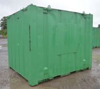 10 ft x 8 ft steel store site unit c/w keys A555929