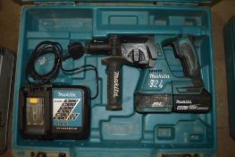 Makita 18v cordless hammer drill c/w battery, charger & carry case A656448