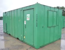 21 ft x 9 ft steel anti vandal welfare site unit comprising of: canteen area, toilet & generator