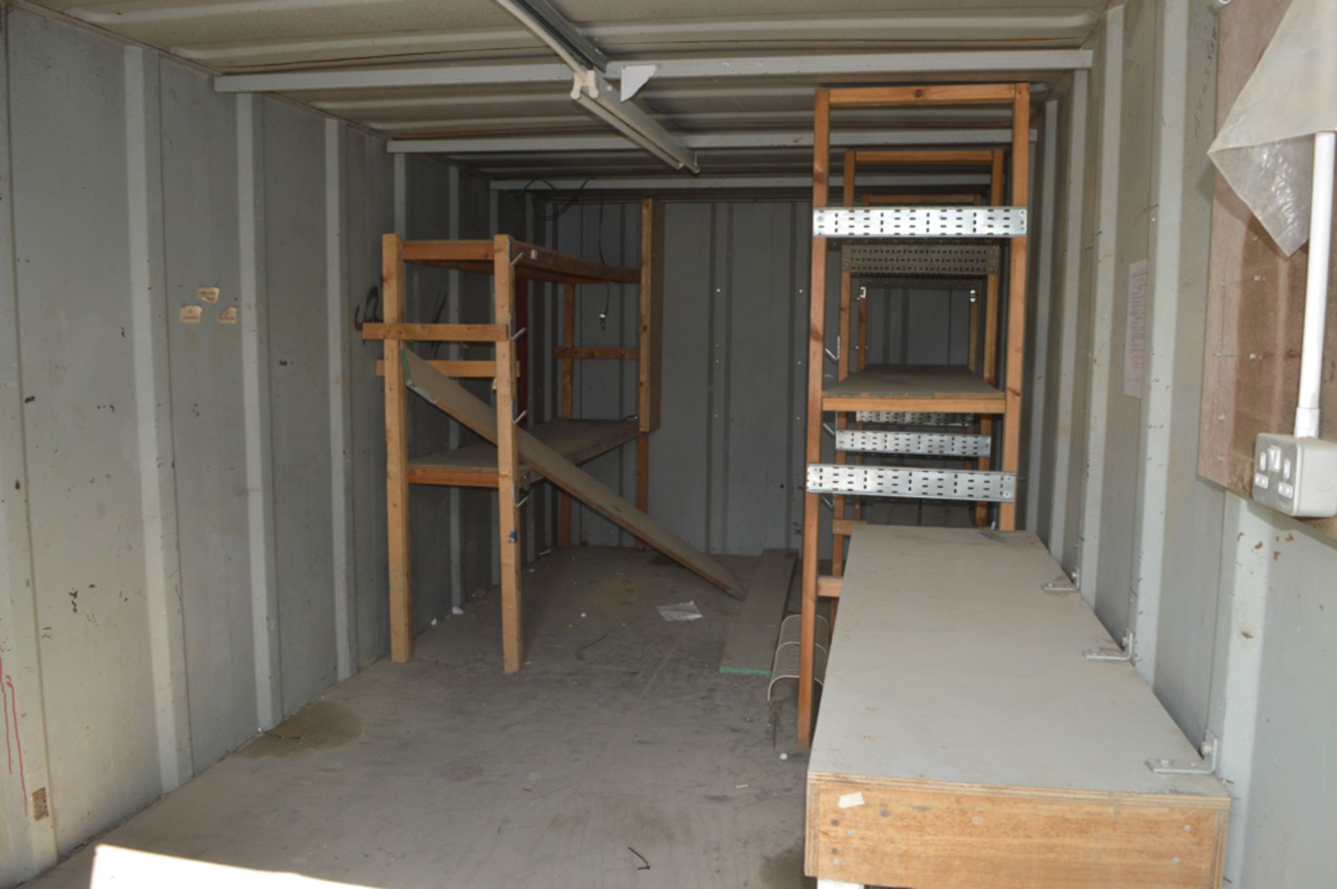 21 ft x 9 ft steel store site unit **No keys Unlocked** A343538 - Image 5 of 5