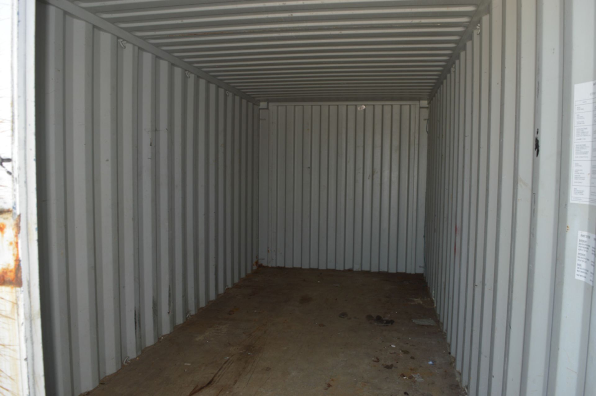 20 ft x 8 ft steel shipping container GTXU320710 - Image 5 of 5