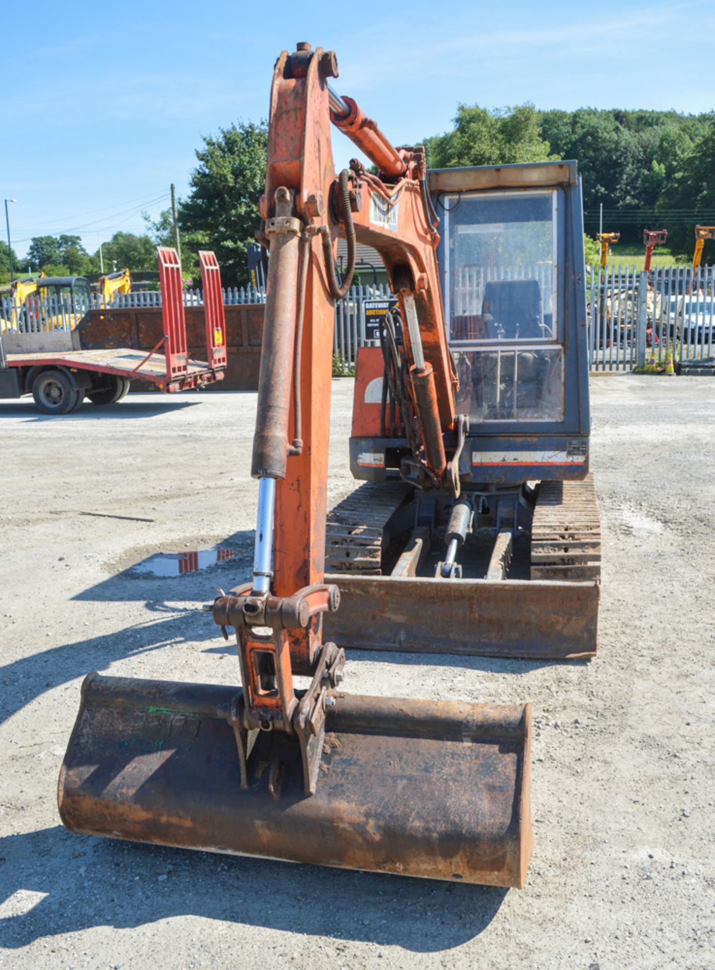 Kubota KH-101 3.5 tonne steel tracked mini excavator Year: 1994 (Approx) S/N: 10582 Recorded - Image 5 of 11