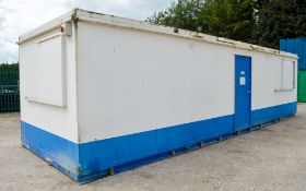 32 ft x 10 ft steel anti vandal site office unit c/w keys