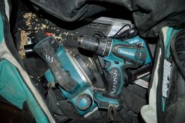 Makita cordless planer & Makita cordless drill c/w charger & carry bag **No batteries**