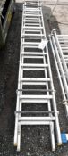 2 stage aluminium roof ladder A579602