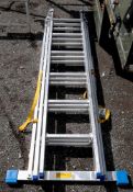 Zarges 3 stage aluminium ladder A593933