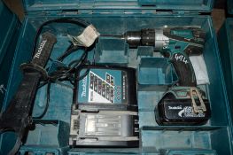 Makita 18v cordless drill c/w battery, charger & carry case A641393