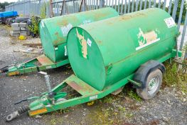 Trailer Engineering 250 gallon fast tow bunded fuel bowser c/w manual fuel pump, delivery hose &