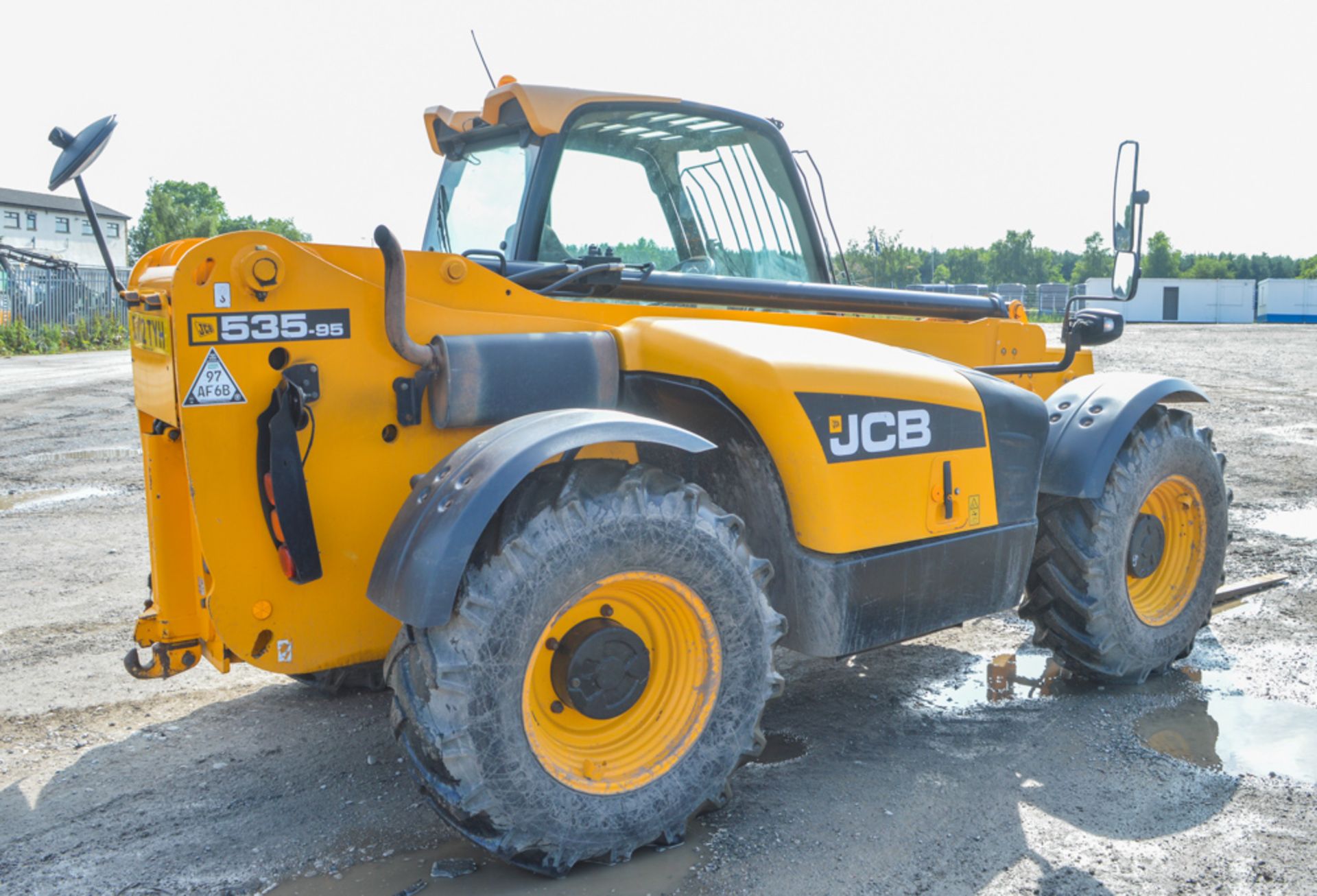 JCB 535-95 9.5 metre telescopic handler Year: 2012 S/N: 1233979 Recorded Hours: 8124 c/w Turbo, - Image 3 of 13