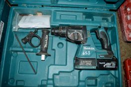 Makita 18v cordless hammer drill c/w battery & carry case **No charger** A636492