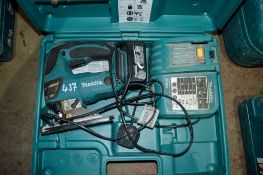 Makita 18v cordless jigsaw c/w battery, charger & carry case A591754