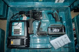 Makita 36v cordless hammer drill c/w battery, charger & carry case A614766