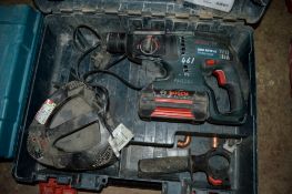 Bosch 36v cordless hammer drill c/w battery, charger & carry case **No chuck** A611232