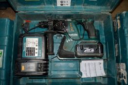 Makita 36v cordless hammer drill c/w battery, charger & carry case P46342