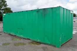 21 ft x 9 ft steel site store unit c/w keys A337101