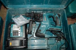 Makita 18v cordless hammer drill c/w charger & carry case **No battery** P46041