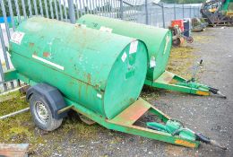 Trailer Engineering 250 gallon fast tow bunded fuel bowser c/w manual fuel pump, delivery hose &