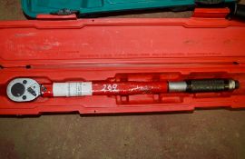 1/2 inch drive torque wrench c/w carry case