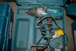 Makita 110v 1/2 drive impact gun c/w carry case A639396