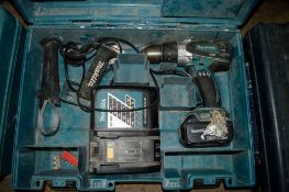 Makita 18v cordless drill c/w battery, charger & carry case A636286