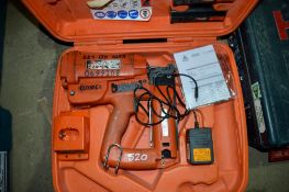 Paslode nail gun c/w 2 batteries, charger & carry case 699208