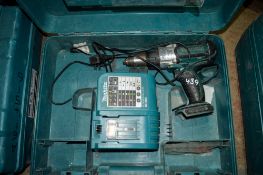 Makita 18v cordless drill c/w charger & carry case **No battery** P46334