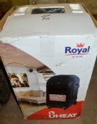 Royal gas fired heater New & Unused