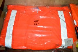 Hi-Viz orange padded winter jacket Size 2XL New & Unused