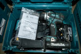 Makita 18v cordless drill c/w battery, charger & carry case A643987