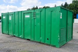 24 ft x 9 ft steel anti vandal site welfare unit comprising of: canteen area, toilet, drying