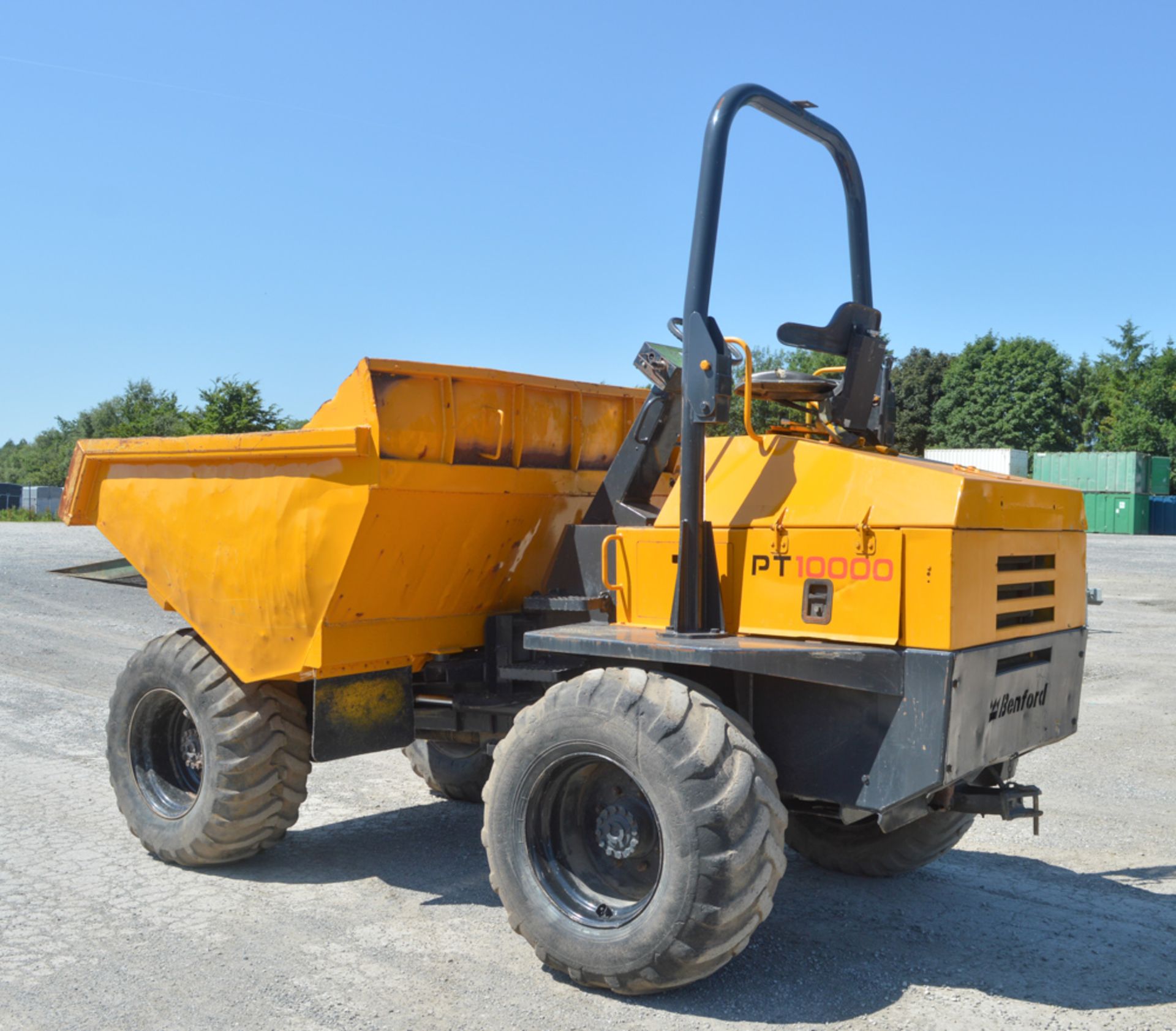 Benford Terex 9 tonne straight skip dumper Year: 2002 S/N: SLBDD100E207 Recorded Hours: 1512 (on - Image 2 of 12