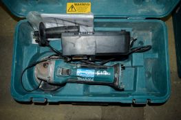 Makita 18v 115mm cordless angle grinder c/w charger & carry case **No battery** A653818