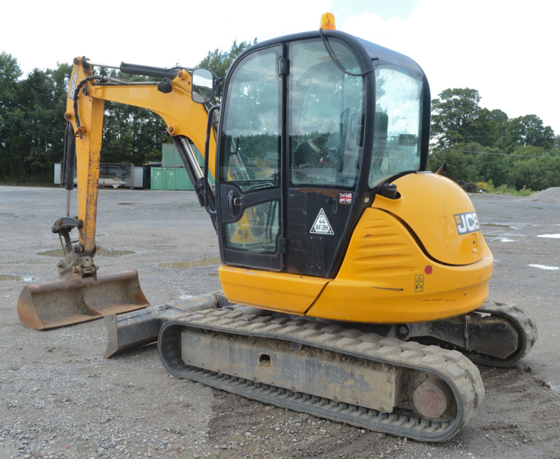JCB 8050 RTS 5 tonne rubber tracked excavator  Year: 2012 S/N: TO1741683 Recorded hours: 2291 blade, - Image 2 of 13