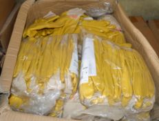 Box of Marigold yellow PVC gloves Size M New & Unused