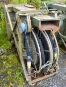 Diesel driven UBRE fuel transfer pump c/w Lister Petter diesel diesel engine, retractable hose &