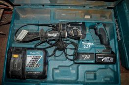 Makita 18v cordless hammer drill c/w battery, charger & carry case A593388