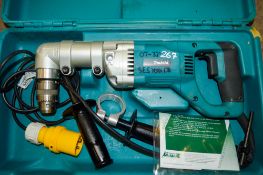 Makita 110v right angle drill c/w carry case 07-321