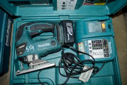 Makita 18v cordless jigsaw c/w battery, charger & carry case A591584
