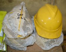 6 - yellow hard hats New & Unused