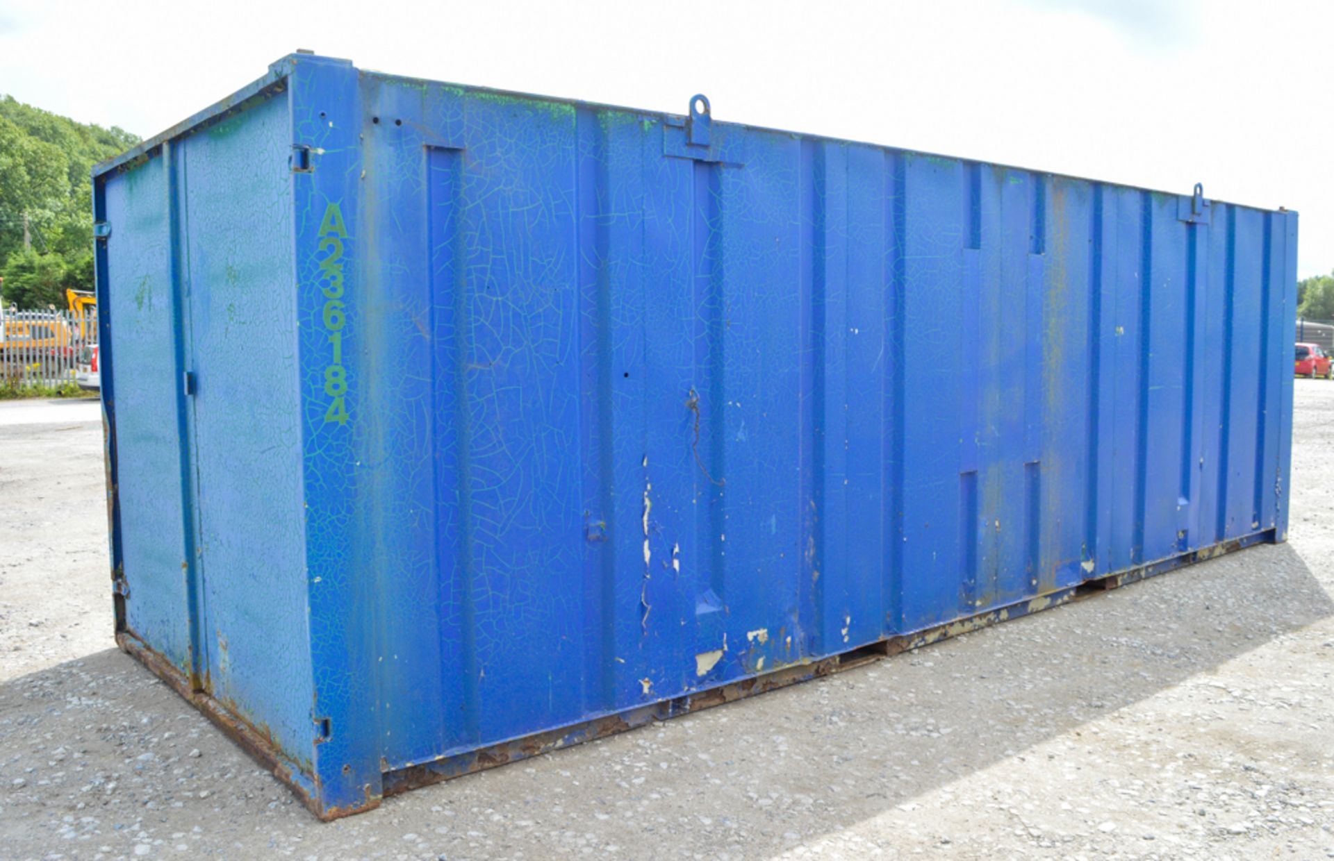 21 ft x 9 ft steel site store unit **No keys & doors locked** A236184 - Image 2 of 4