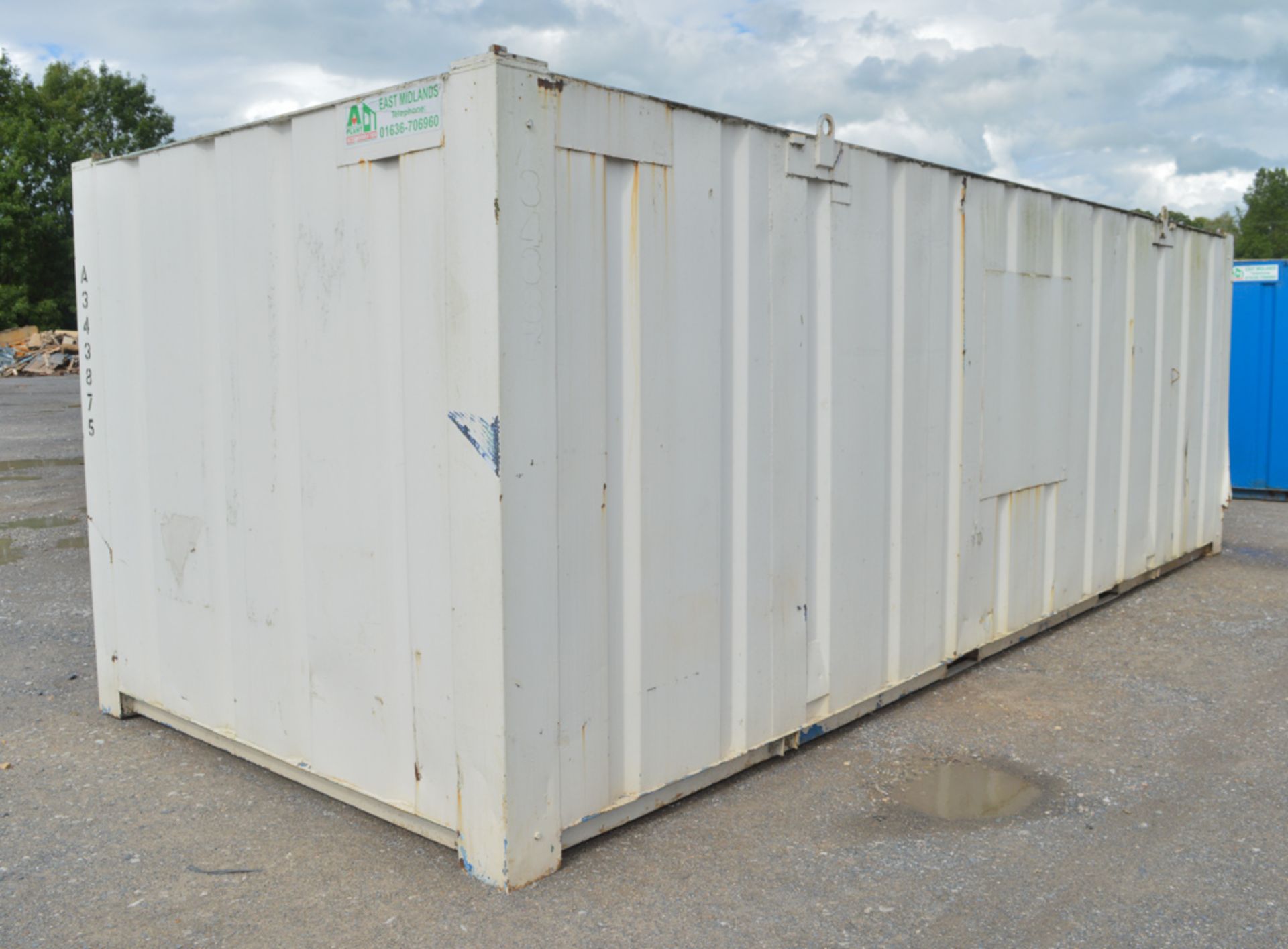 21 ft x 9 ft steel site store unit c/w keys A343875 - Image 2 of 5