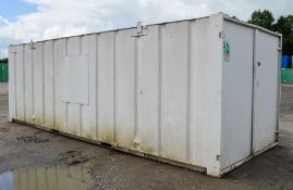 21 ft x 9 ft steel site store unit c/w keys A339400